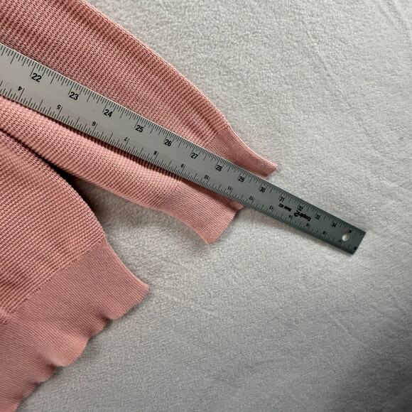 J Crew Sweater mens Large Pink Cotton Seed Stitch Lightweight Crew Preppy NEW - Picture 5 of 7